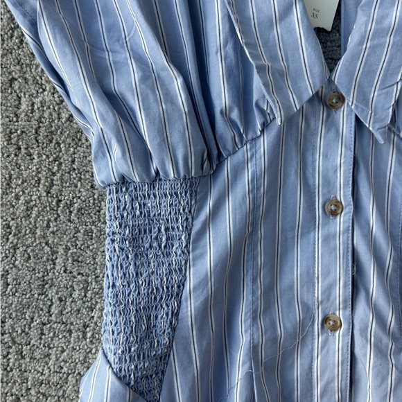 Anthropologie Blue and White Striped Dress - Picture 2 of 4